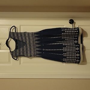 Blue pattern dress